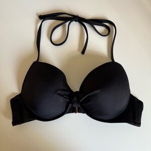 Black Halter Bikini Top